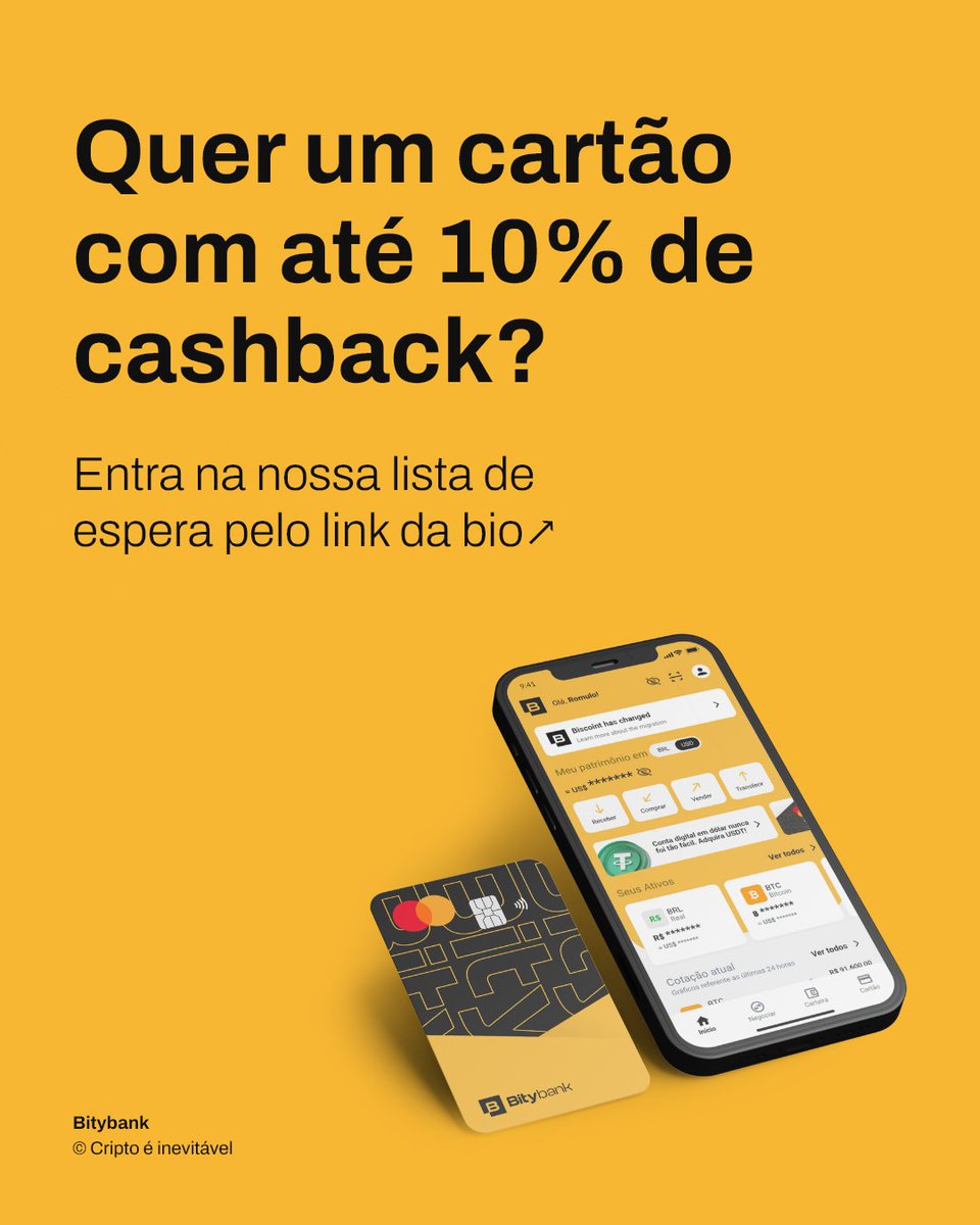 Vocês já conhecem as vantagens do Cashback ? 

E se a gente te falar que aqui no Bitybank é possível turbinar seu cashback de uma maneira super fácil ? 

Comenta > Cashback < aqui nessa postagem que a gente te conta como 😎