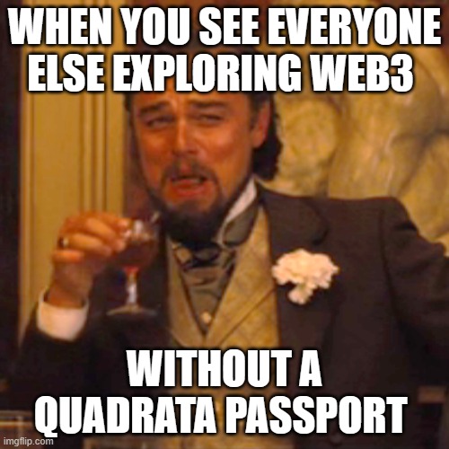 QuadrataNetwork's tweet photo. You entered #crypto to stay ahead of the curve!
Lets keep it that way 😉
#DigitalIdentity #Web3Identity #IdentityForWeb3 https://t.co/Kbb892zbeh