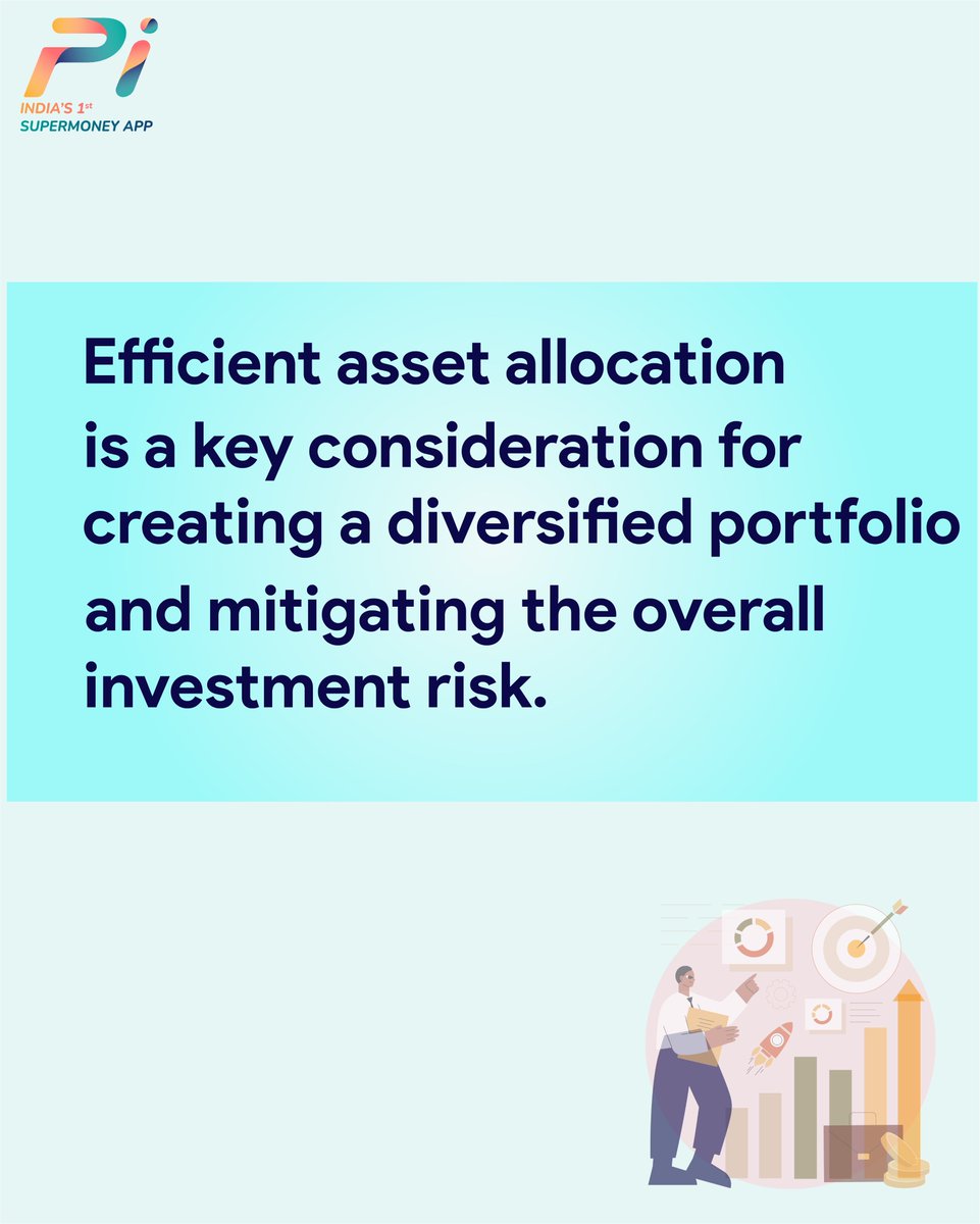 PiSuperMoneyApp's tweet photo. Do you know what asset allocation is and why is it crucial to achieve your financial goals? Learn the term with Pi. 

#Pi #growwithPi #PoweringWealth #PoweringDreams #investingtips #investmentplanning #expertadvice #goalplanning #investments #financialplanning #financereels https://t.co/7VmbjMnzBE