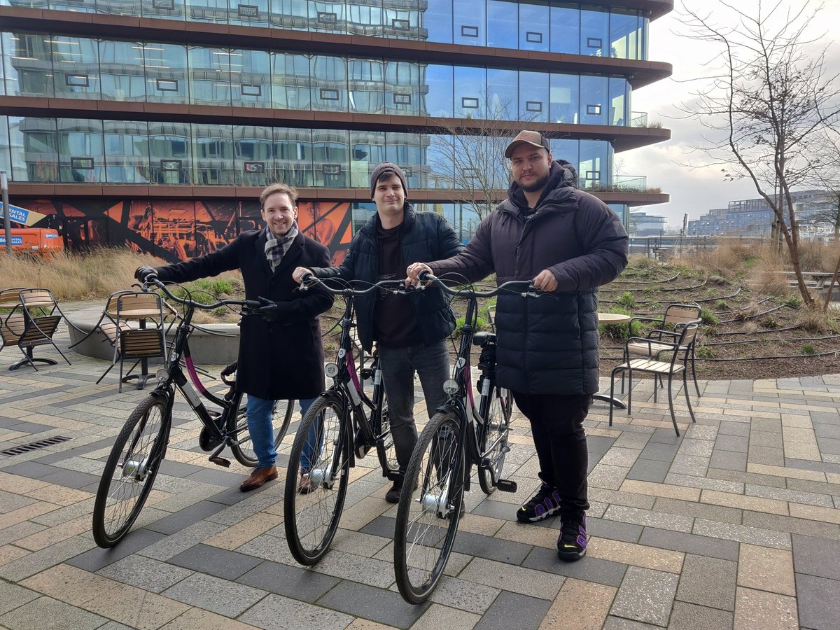 filrakowski's tweet image. The Three Musketeers hitting the Amsterdam roads! #vuejsamsterdam
