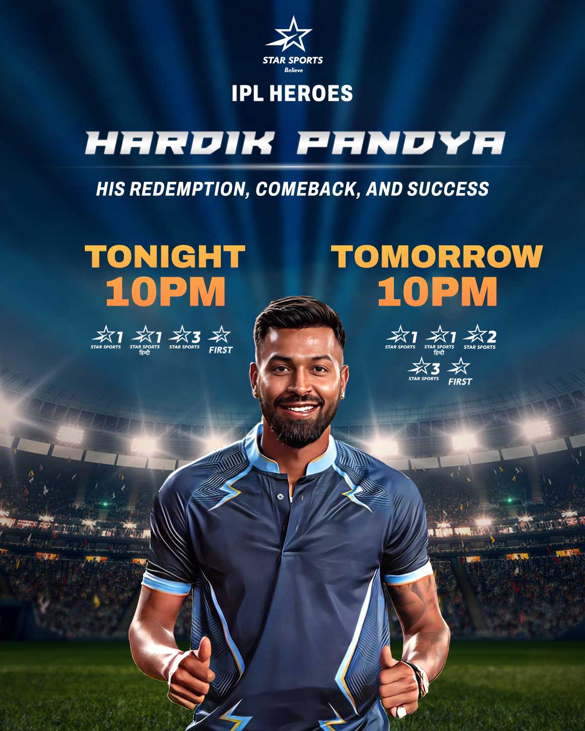 Star Sports on X hardikpandya7 s doctor s orders were clearly to make magic every time he stepped onto the field especially after his surgery and we stan that Tune in to IPL Heroes