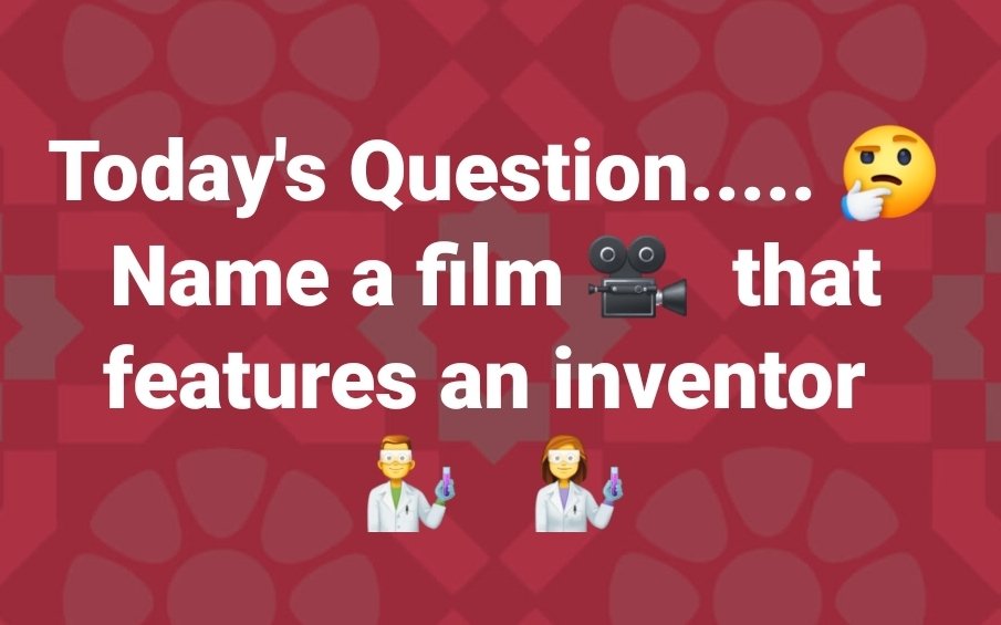 Today (Feb 11th) is #InventorsDay 
Inventions have revolutionalised the world from the humble cats eyes retroreflective road studs to life-saving key-hole surgery. Everything around us as had the vision of inventor(s) behind them.
#QuirkyFilmQuestion #FilmTwitter 🎥 🎬