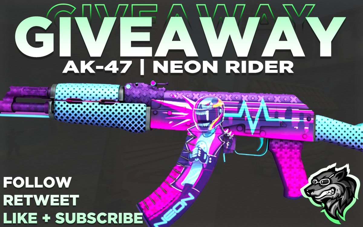 RewardifyGG's tweet photo. 💸 AK-47 | Neon Rider [$45] 💸
💎 CS:GO Skin Giveaway 💎

⏩ Follow me @jordanrnet
🔁 Retweet
⬇️ Like + Subscribe ⬇️
https://t.co/IaTVglUX25

🔜 Winner will be picked in a couple days! GL!
👥 Tag some friends so they can enter as well!
#Giveaway #CSGOGiveaway #CSGOSkins https://t.co/xSUfHOdDUH