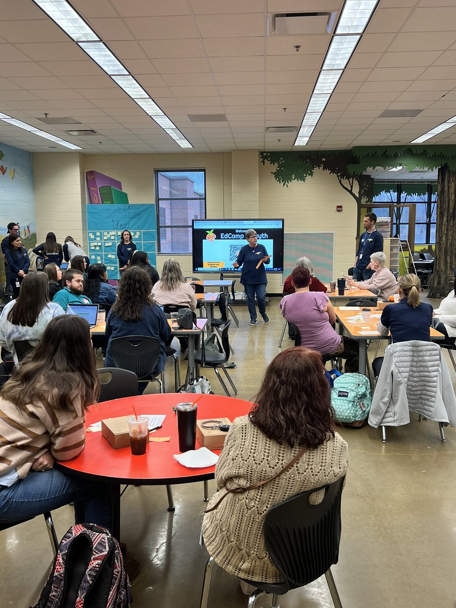 #edcampforsyth is getting underway! Let’s get learning! ❤️ #edcamp