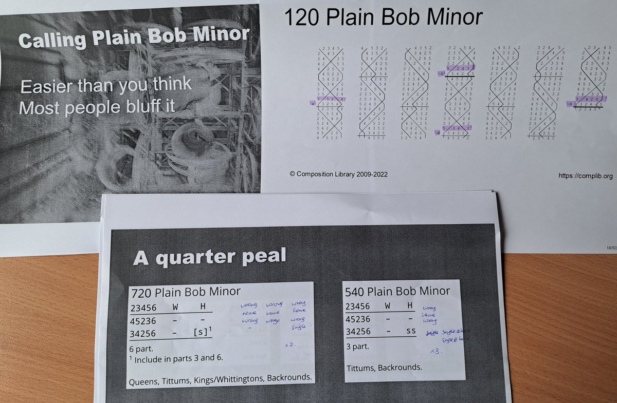 Did some theory the other day. Put it into practice today. Not sure I'm ready to call a quarter peal just yet. All about willingness and opportunity.  Brain hurts now. 🤪 Thank you @arckelso
#bellringing