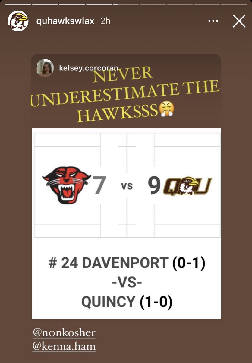 naeham22's tweet photo. @nonk0sher @HamMikenna #QUwomenslax #beastmode https://t.co/5xMhfpTDeB
