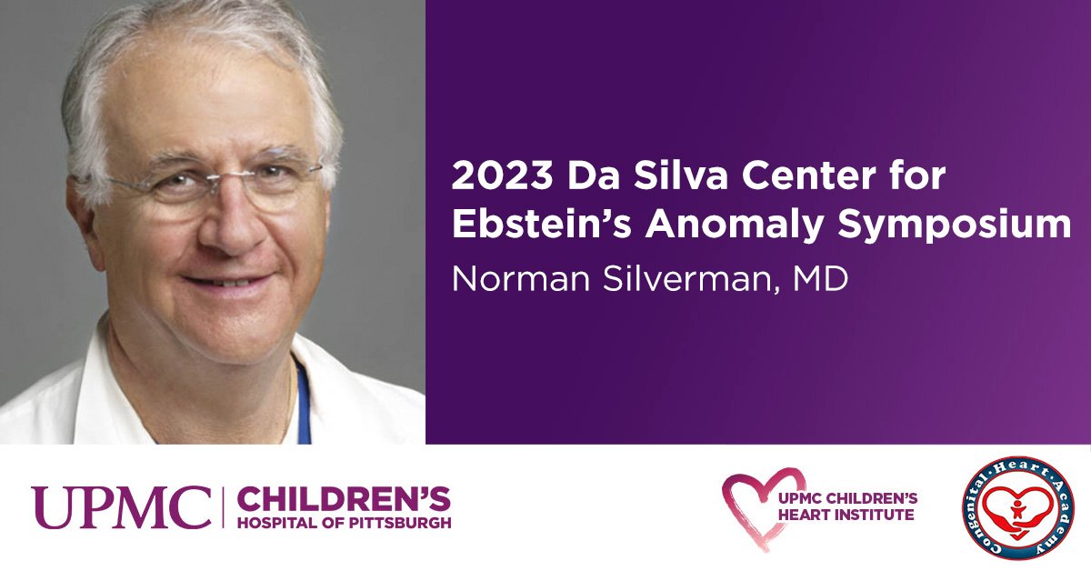 UPMC Heart and Vascular Institute (@hviupmc) on Twitter photo Join the Da Silva Center for Ebstein's Anomaly now to hear Dr. Silverman give a review of imaging for Ebstein's Anomaly! #MedTwitter #MedEd #CardioTwitter Join the Da Silva Center for Ebstein's Anomaly now to hear Dr. Silverman give a review of imaging for Ebstein's Anomaly! #MedTwitter #MedEd #CardioTwitter