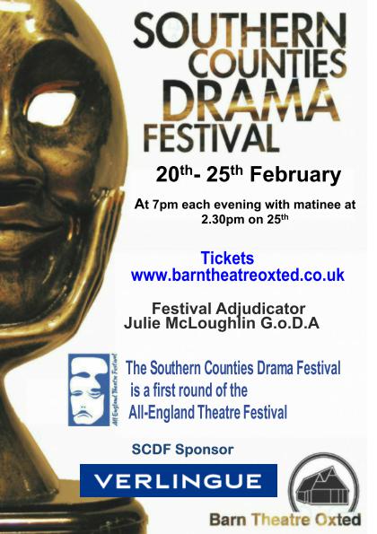 We are gearing up for a great Southern Counties Drama Festival when 19 adult and youth groups perform one-act plays and compete to go on to the next round. Do come and support them. 20/02 – 25/02 scdfatbarn@btinternet.com 01959561811 barntheatreoxted.co.uk/scdf.html  #BarnOxted