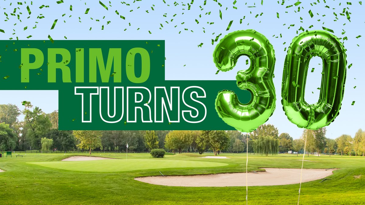 We're celebrating 30 years of Primo! 🥳 The game changing PGR was registered 30 years ago today.

Let us know how Primo has helped your course in the comments below ⬇️

PrimoTurns30