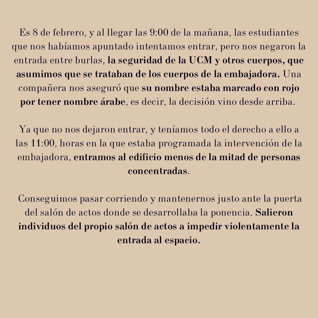 UHPhistoria's tweet photo. Nuestro comunicado respecto a los hechos del 8 de febrero en la #Complutense. https://t.co/DdZ8iAp1JC