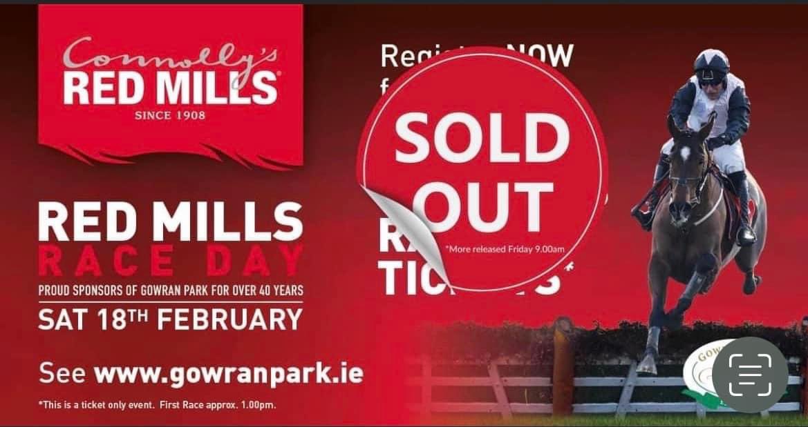 Connolly's RED MILLS on Twitter "🚨🚨🚨Next & FINAL release of Tickets