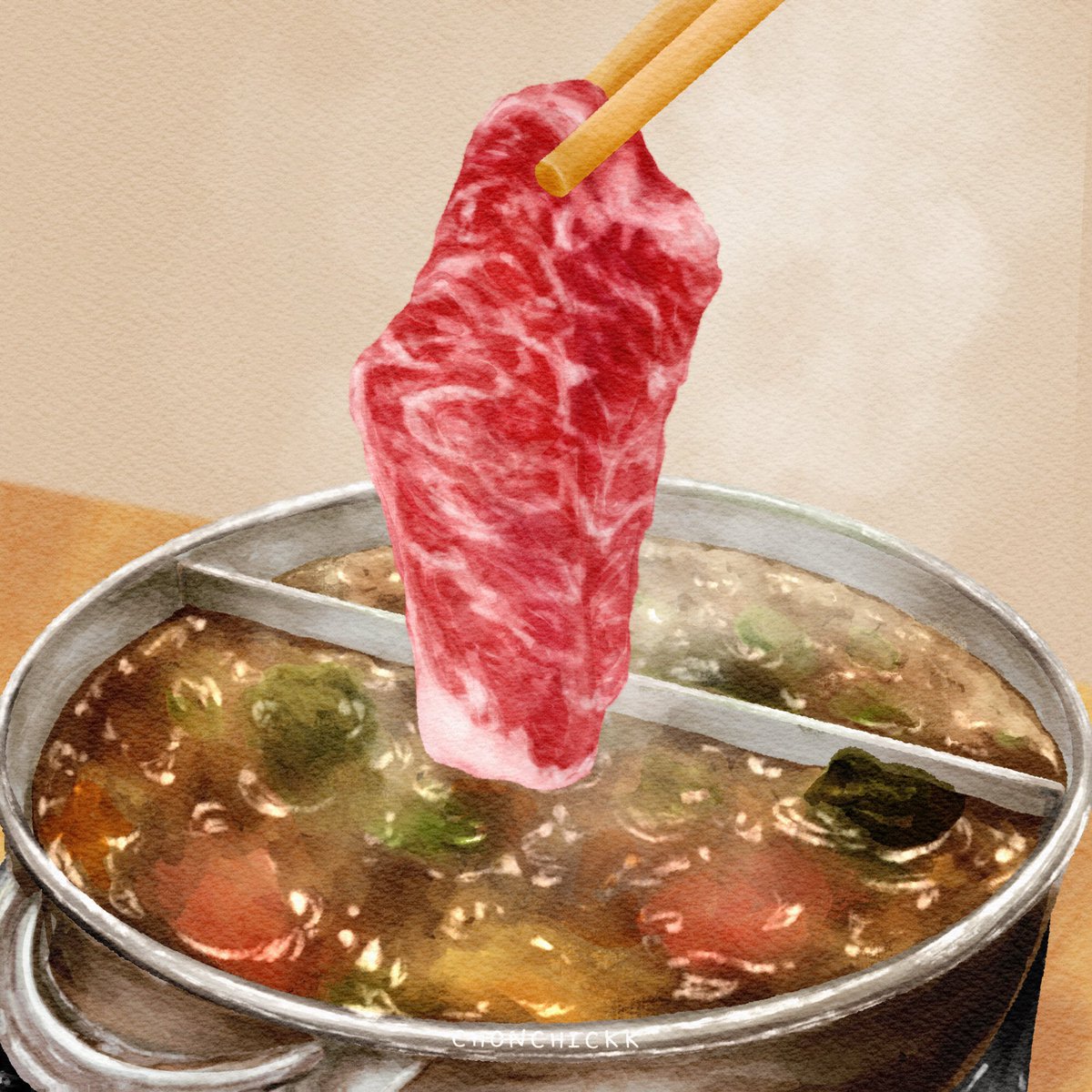 chonchickk's tweet photo. [06/52] ชาบูร้อนๆ กินทีไรก็รู้สึกว่าได้เติมพลังเต็มที่เลยค่ะ https://t.co/iKGPQUiLVL