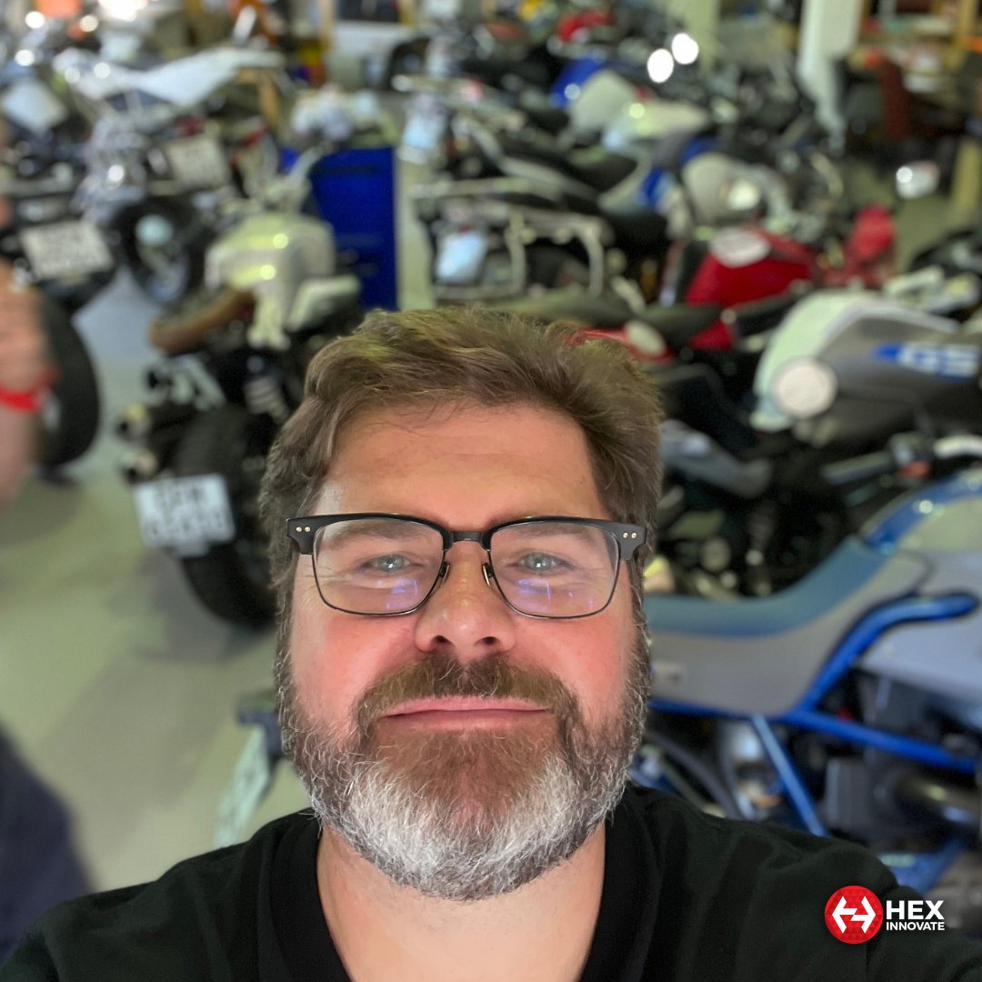 HexInnovate's tweet image. It's #InventorsDay and today we are celebrating Stephan Thiel, our Founder and CEO! He recently sat down with Jim from Adventure Rider Radio. Give it a listen: bit.ly/HEXARRIntervie….

#ExplorebyMotorcycle #AdventureRider #HEXInnovate #ezCAN #GS911 #MotorcycleTech #Motorcycle