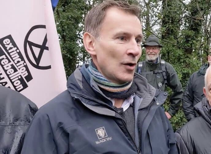 Just a reminder. Here is Jeremy Hunt protesting against the #oil he later #voted for in his local constituency. #ToryCorruption #Fracking #FrackOff #ClimateScam #ClimateCrisis #ClimateEmergency