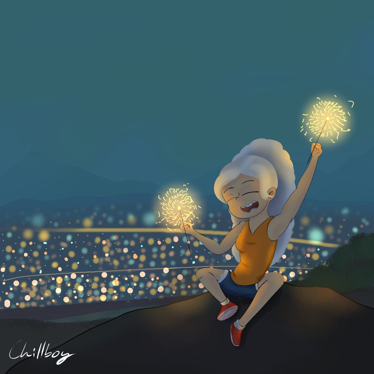 Happy 2023 everyone! Have a safe year, even though it hasn't been the best already
-
-
#digitialart #digitalpainting #illustration #NewYears2023 #LinkaLoud #chillboyart