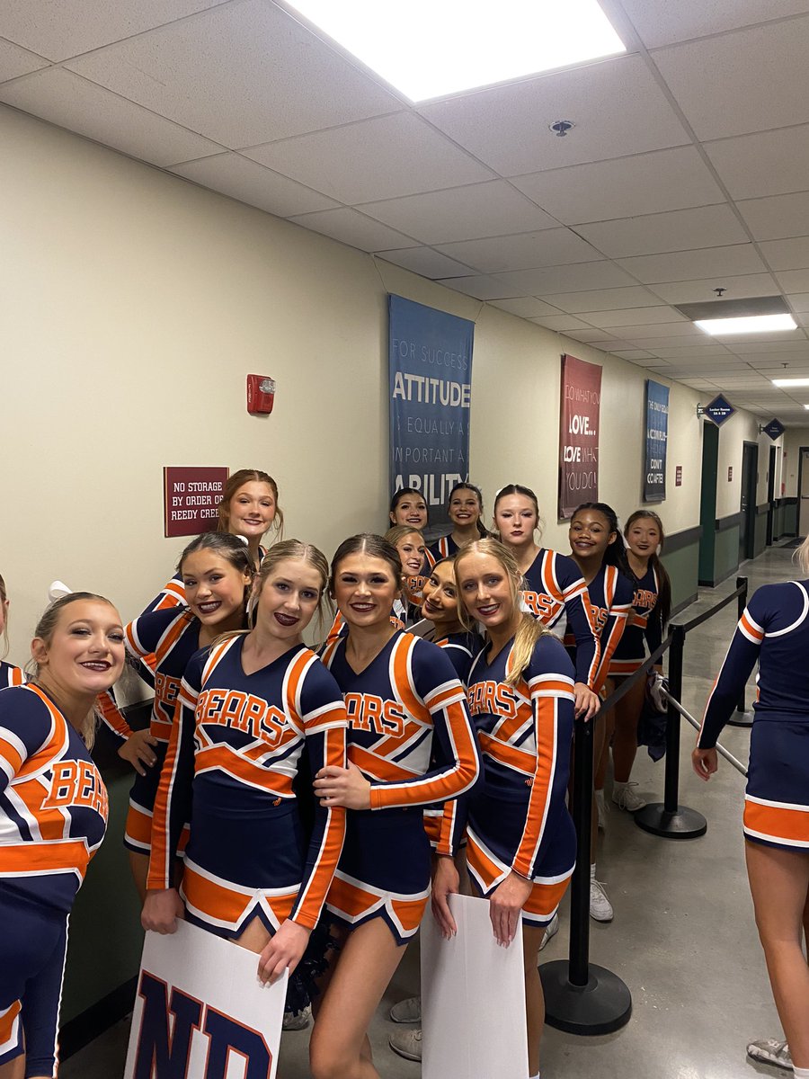 We are about to take the floor in the National High School Cheerleading Championships Semi-Finals!!! #bridgelandbest #wintheday