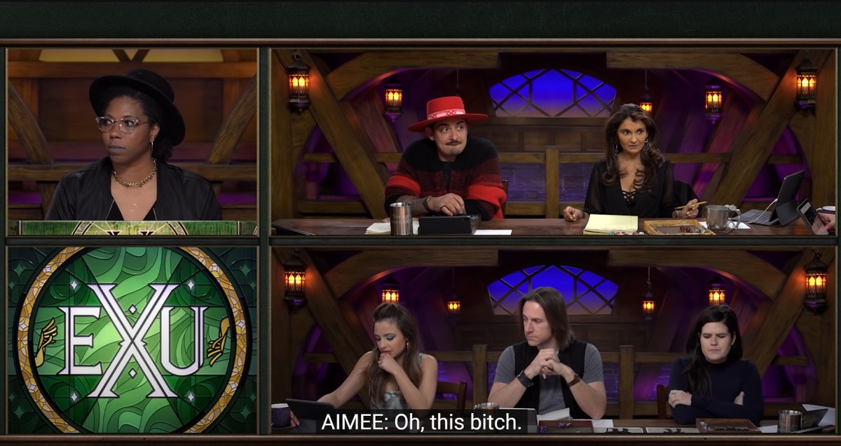 Wally_Wests's tweet photo. aimee was so real for this (about the Matron of Ravens) https://t.co/juSwcnpPYY