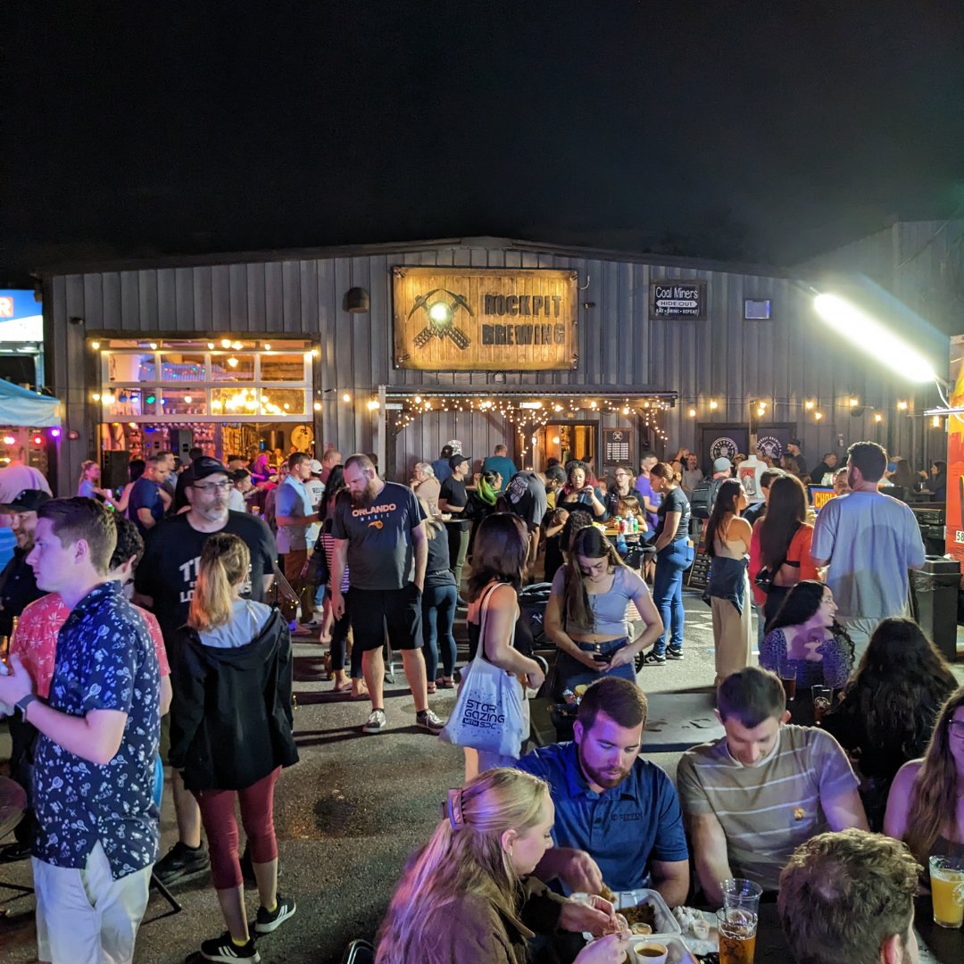 RockPitBrewing's tweet photo. Day 1 of the RockPIt Fourth Anniversary is in the books, and it was a hell of a time. Thank you to everyone who came out to celebrate with us, including Ben, our first customer ever! https://t.co/UtRfAtf5PM