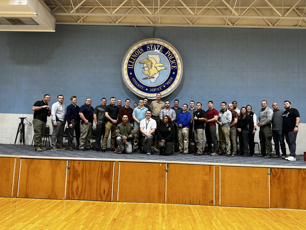 Had a great week teaching these Illinois State Troopers HOW to teach and run an effective CIT program. Love these folks. #illinois #statetrooper #LawEnforcement #cit #wellness
