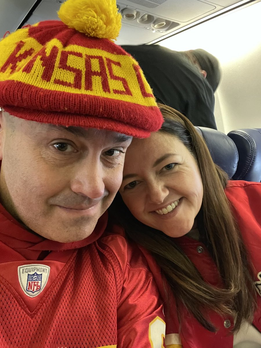 Goin’ to Kansas City. ❤️💛❤️#allgoodvibes #ChiefsKingdom