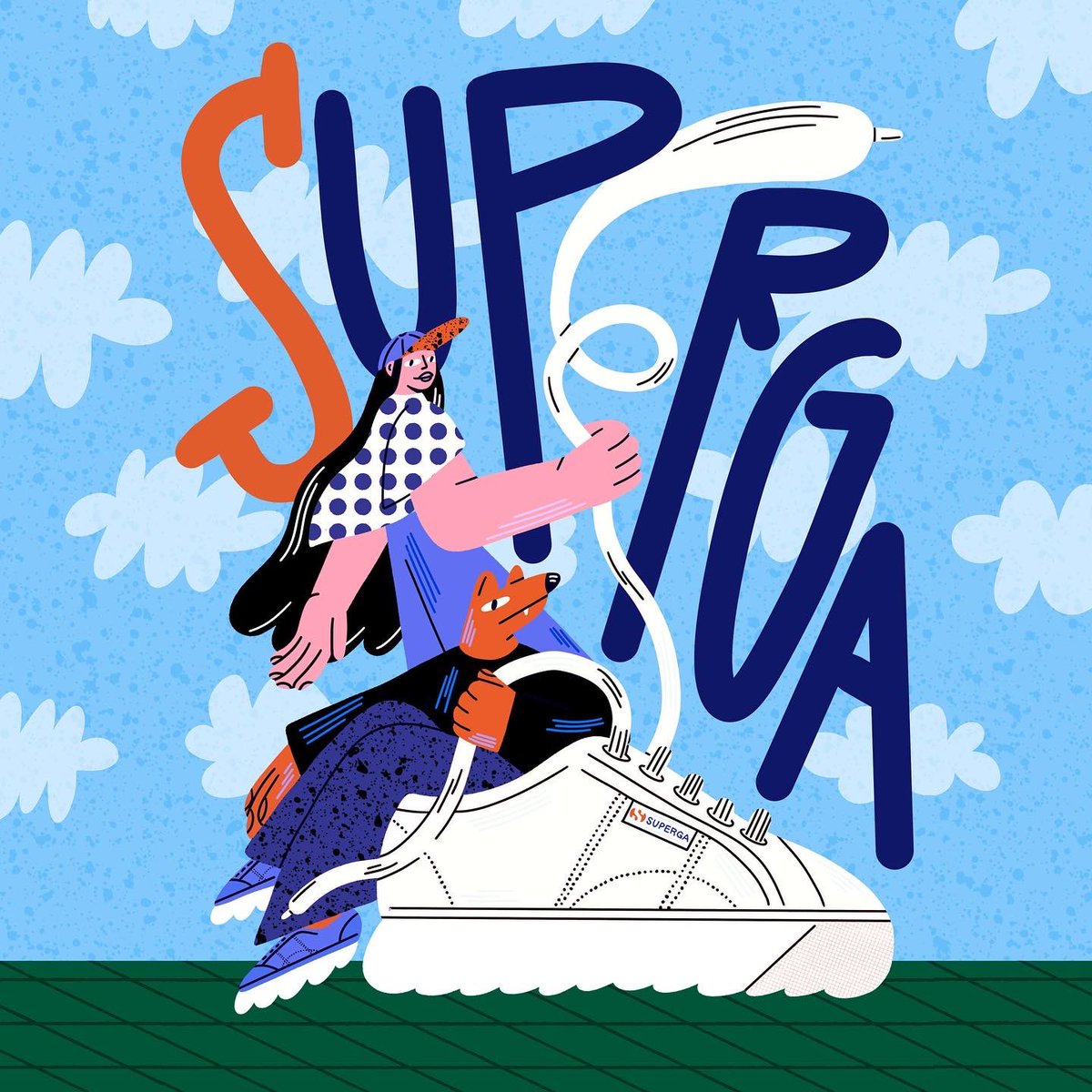 I’ve been wearing <a href="/SupergaUK/">Superga UK</a> sneakers for over 15years now and I absolutely love them!❤️❤️❤️ so here is an appreciation illustration  #superga #illustration #mockup #SNEAKERS