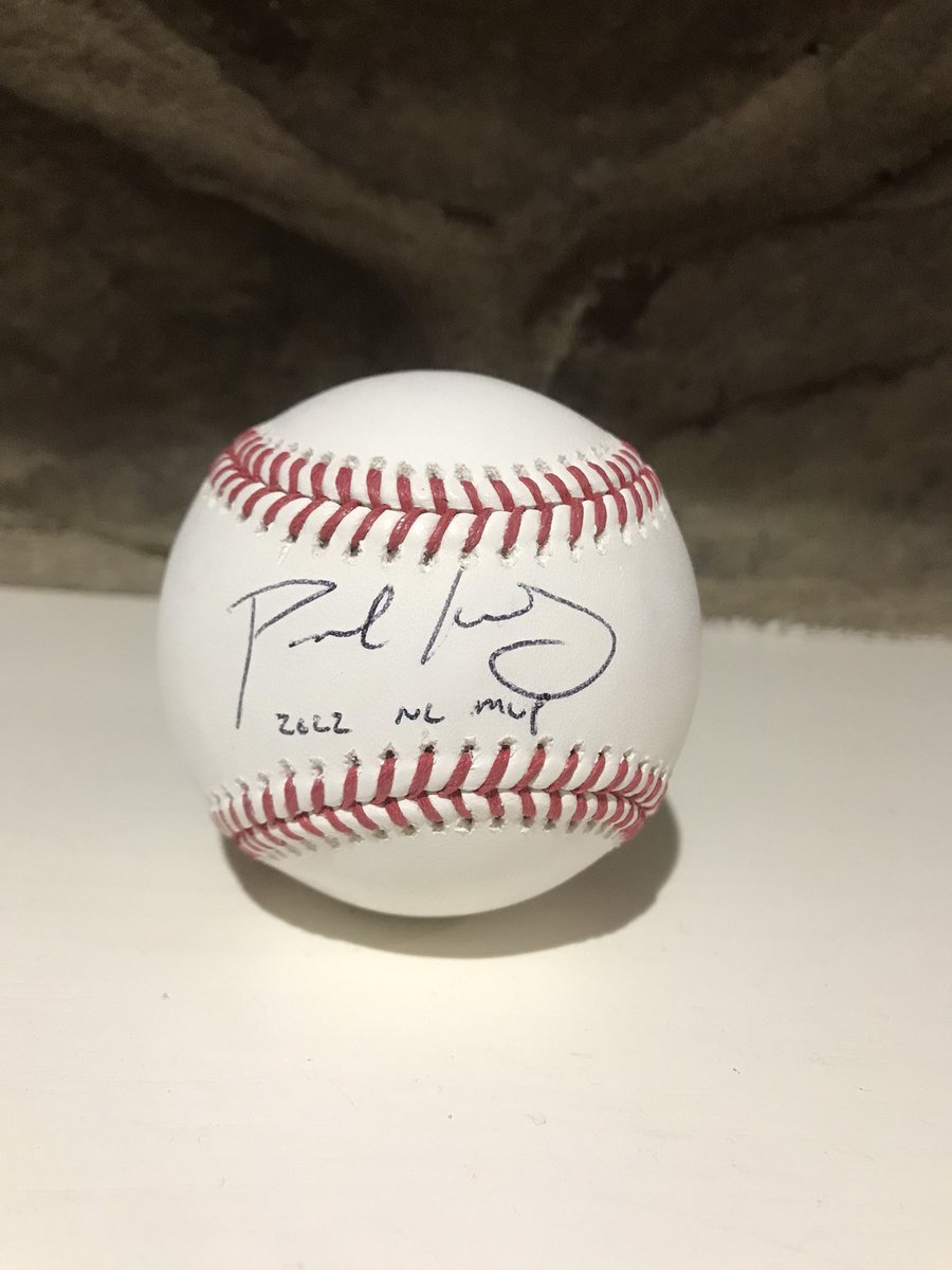 Attention all baseball fans!
Paul Goldschmidt 2022 NL MVP 👀signed baseball.
Silent auction and game start at 1:00
Gates open at 12:00     2/11/23
<a href="/NeedvilleA/">Needville Athletics</a> <a href="/muckraker22/">Gary Martin</a> <a href="/fbheraldsports/">Fort Bend Herald sports</a>