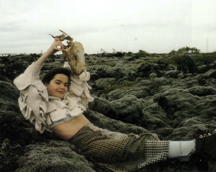 björk in iceland, september 1993, photographed by juergen teller