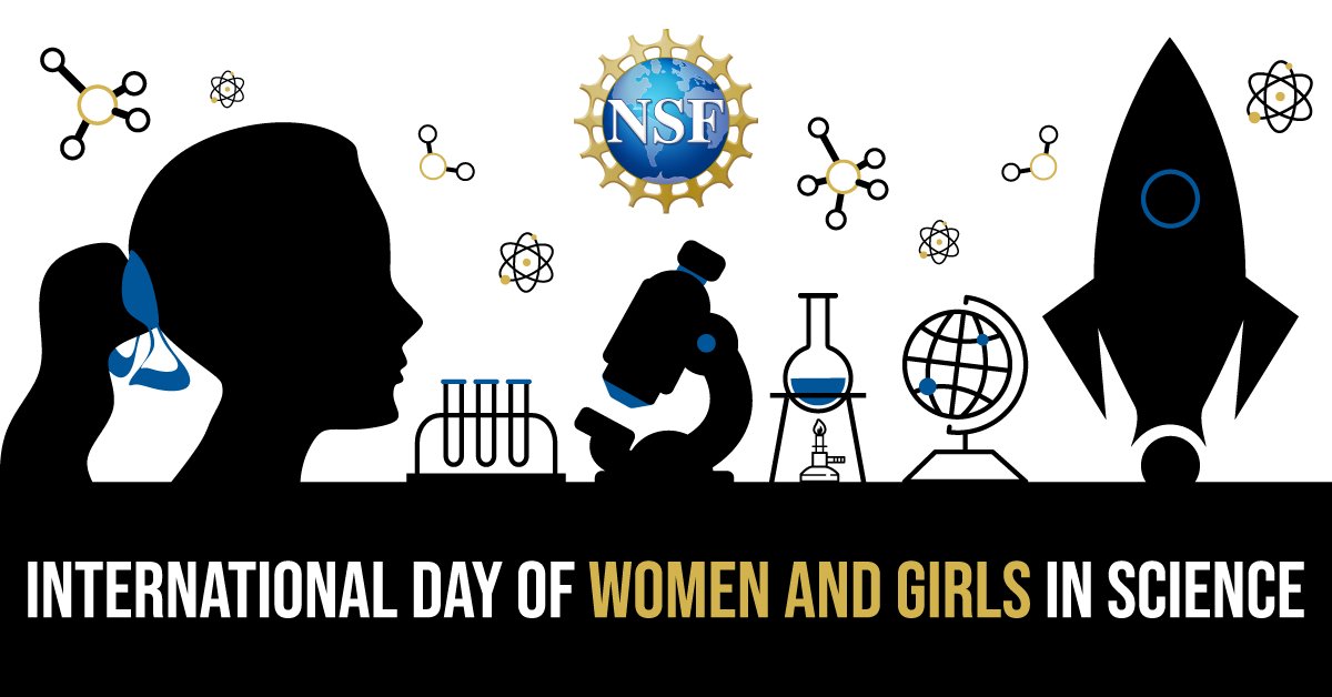 It's #WomenInScienceDay! 👩‍🔬👷🏾‍♀️👩🏻‍⚕️👩🏿‍🔬👩🏿‍🏫

NSF celebrates the strides women are making in STEM and supports the next generation of female scientists, engineers, technicians, educators and entrepreneurs as they pursue their STEM dreams.

Your dreams are NSF's dreams, too.