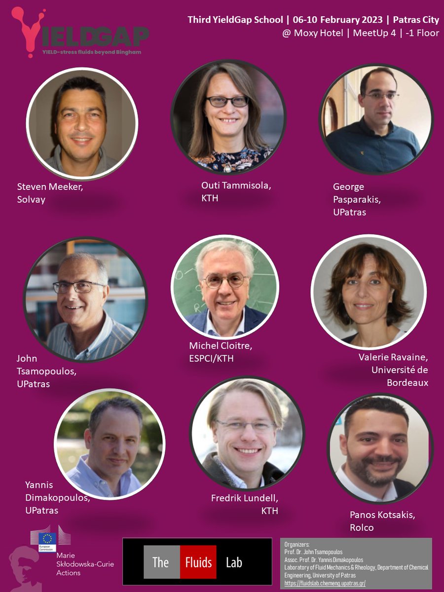 theFluidsLab's tweet photo. The Fluids Lab organized the 3rd YieldGap School from 06 to 10 Feb at Moxy Hotel in Patras City. Nine distinguished lecturers from KTH, ESPCI, UBordeaux, UPatras, and Rolco educated the next European leaders in Yield Stress Materials. #YieldGap #Rheology #leaders #Moxy #Patras https://t.co/TkBuRx6h8K