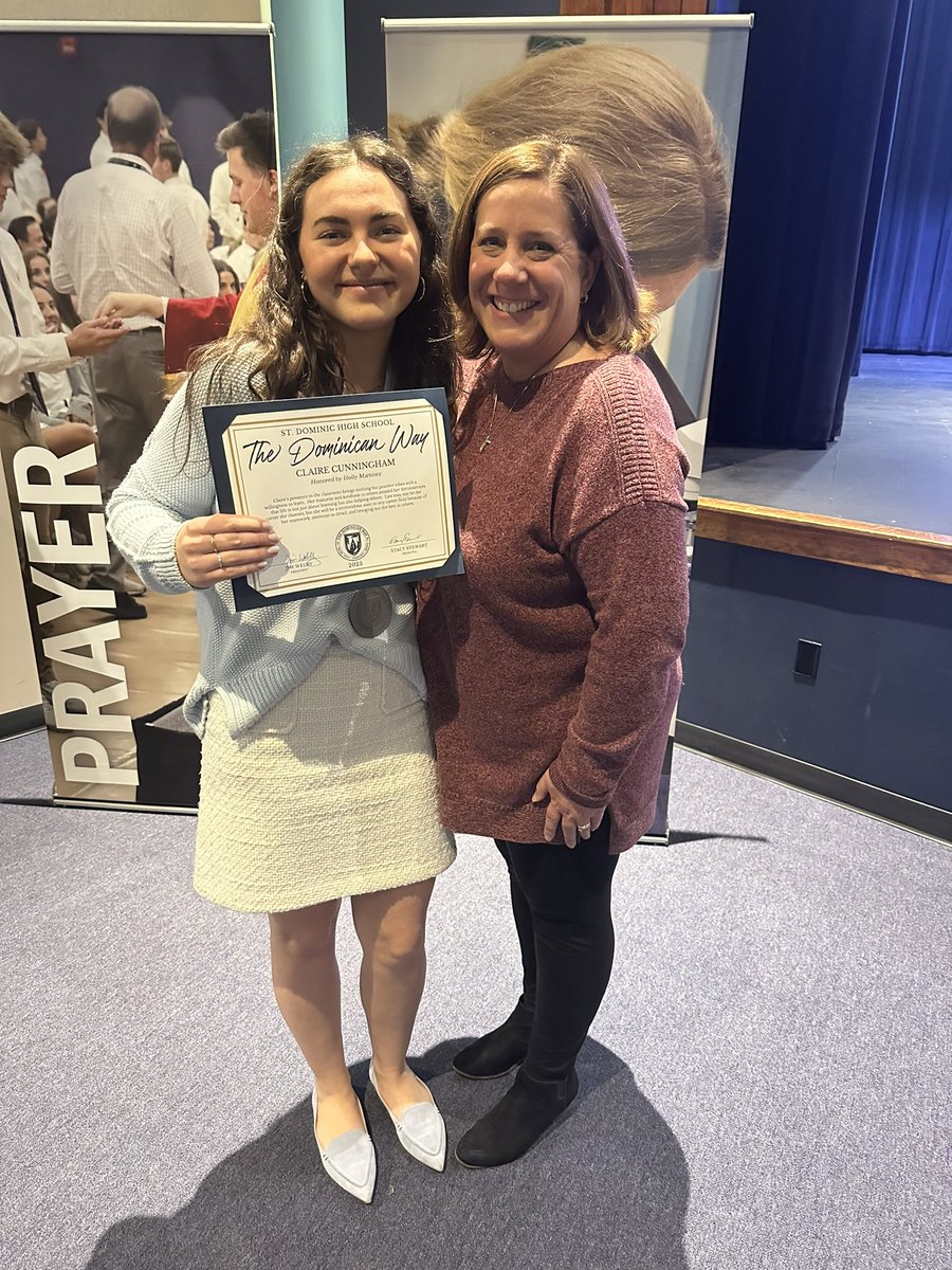 Love having this night to recognize our students with The Dominican Way Award!