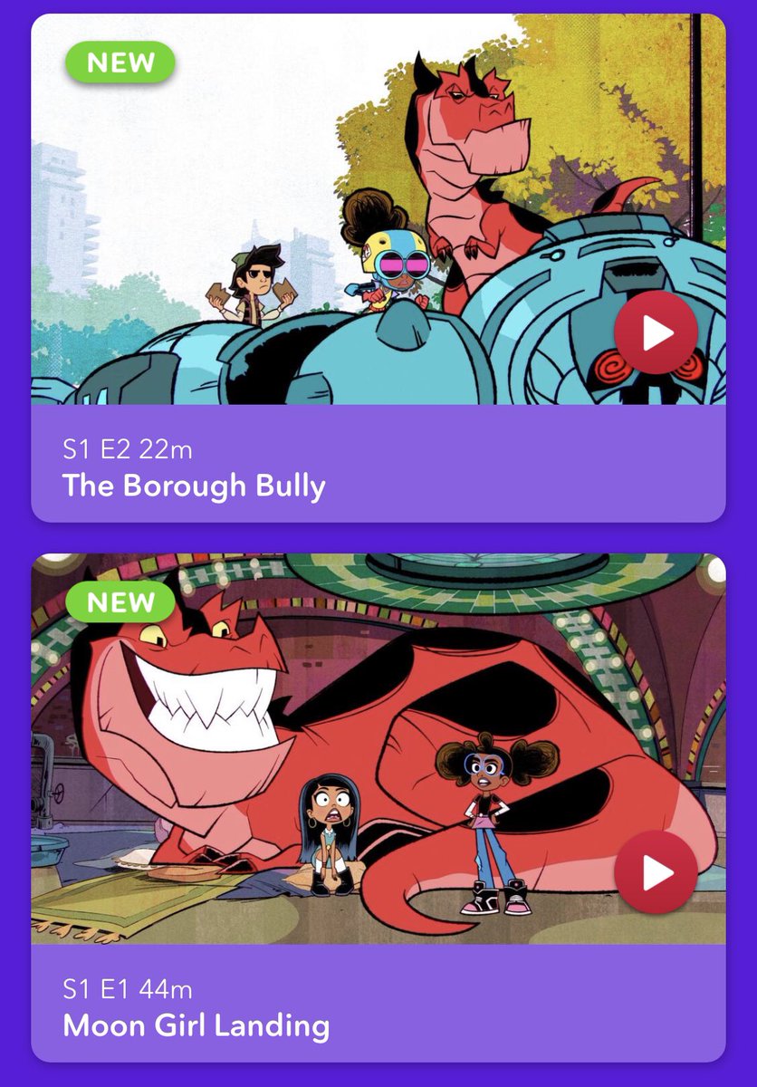 MarvelTalks_DT's tweet photo. The first two episodes of Moon Girl and Devil Dinosaur are available to stream unlocked on the DisneyNOW app. No TV Subscriber login is required. #MoonGirlAndDevilDinosaur https://t.co/U8RUrwcEco