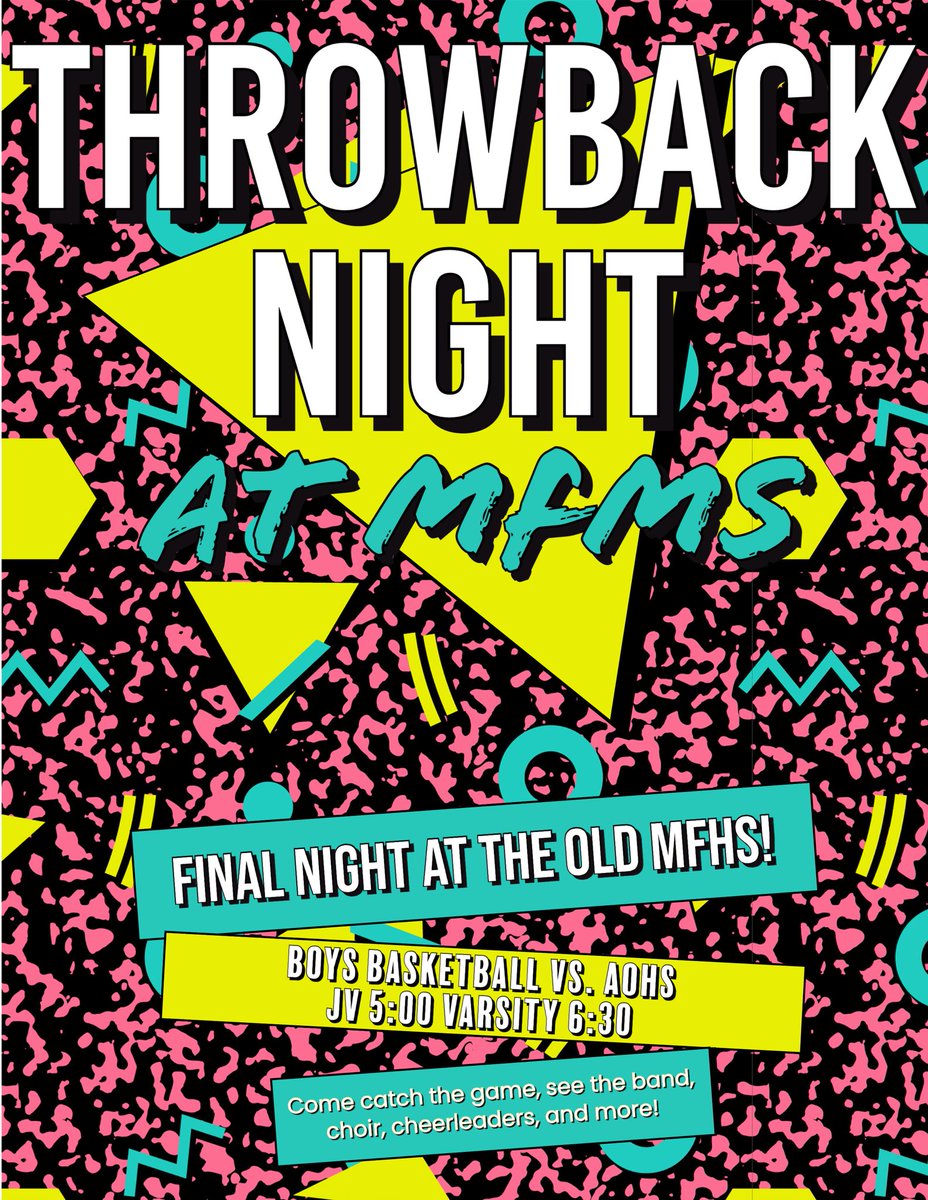 Tonight’s the night! Come out for one last game at the old high school!