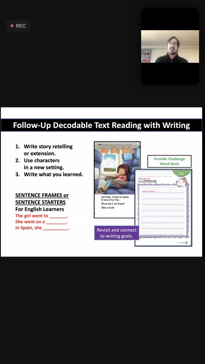 When working on the writing about portion of the lesson you need to embed scaffolds for EBs #katybilingual