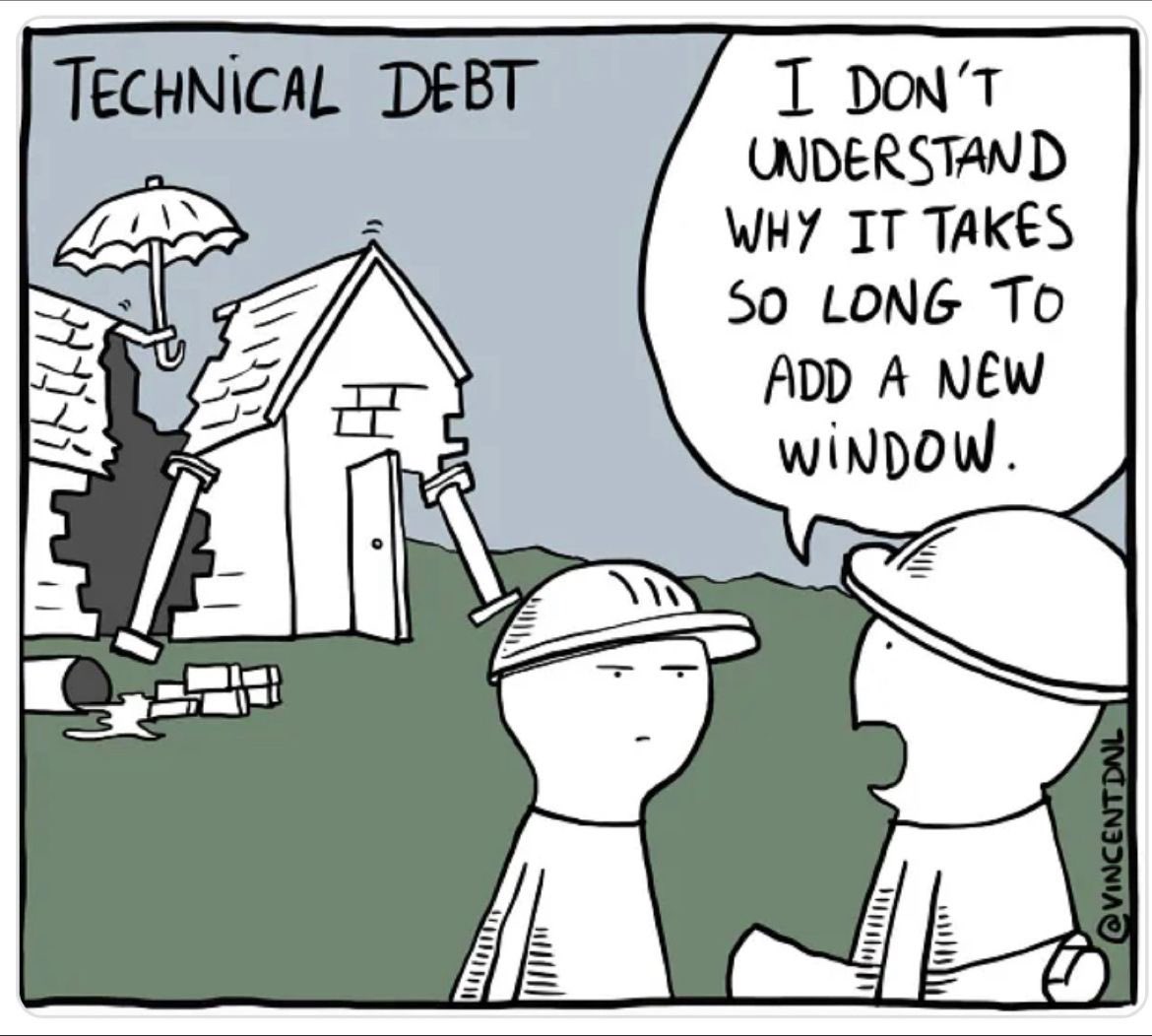 Hits too close to home. #technicaldebt