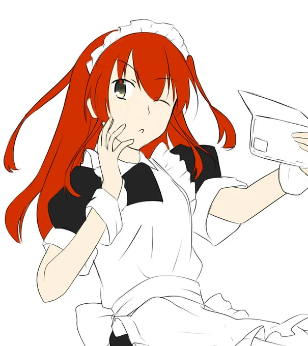 間が空いてしまいましたがメイド喜多ちゃん描いてます 