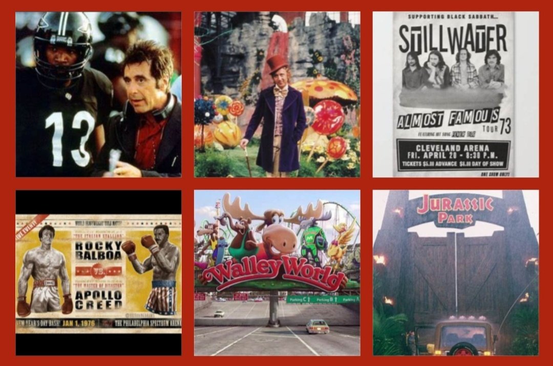 #MorningMovieQuestion 

It's the weekend, which fictional place/event would you choose to go to?

#ChocolateFactory
#movies #FilmTwitter #trivia
#SaturdayVibes #WillyWonka
#JurassicPark #WallyWorld #NFL #SuperBowl #Stillwater #saturdaynight #ROCKY