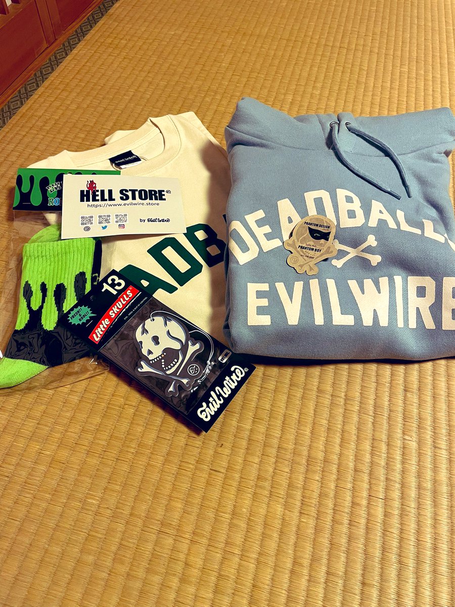 ma_shi21's tweet image. 念願のHELL STOREさん行けました!!!とても素敵な場所です🤩調子に乗って魔法のカードを使いましたwありがとうございました🙇‍♂️
#evilwire #hellstore