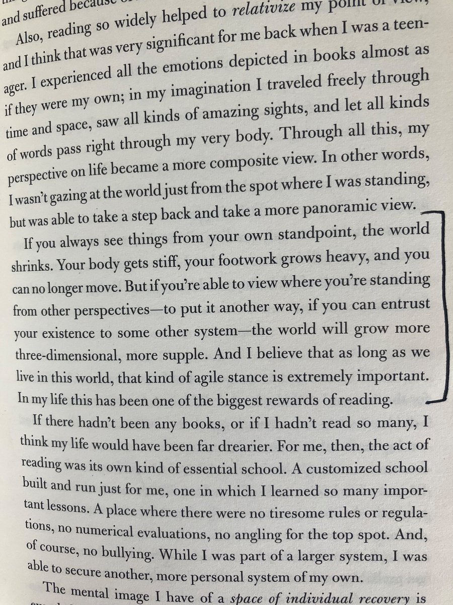 Ant_oca's tweet photo. Murakami, sobre el impacto de la lectura en tu visión del mundo. https://t.co/z0k3nSwD6h