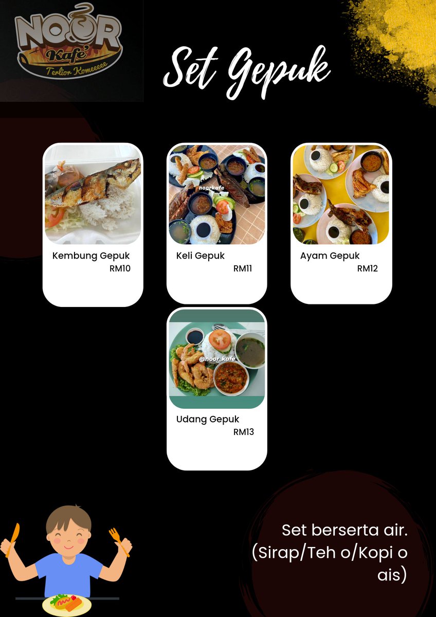 Antara menu ;