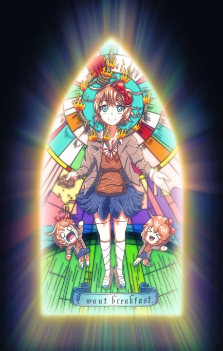 Art of the Day: "Praise Be To Sayori!". Buy at: ArtPal.com/theshoddydoodl…