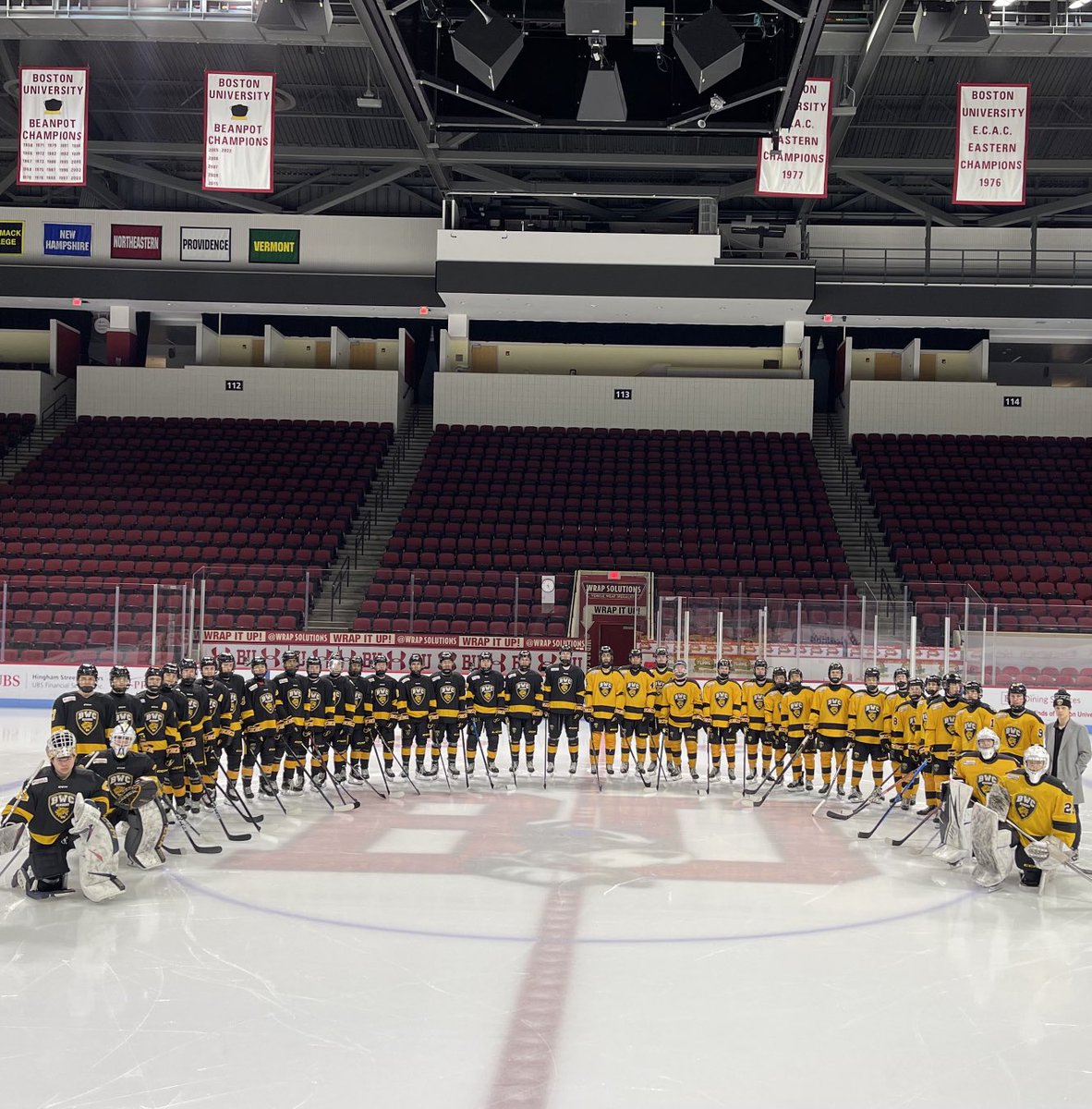 ⁦<a href="/BWCAcademy/">BWC Academy</a> U17 and 18 Prep⁩ Day 2 in Boston with practice ⁦<a href="/TerrierHockey/">BU Men's Hockey</a>⁩ home rink.