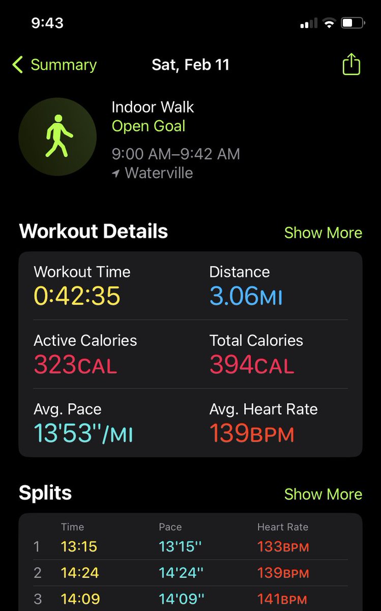 MathieuRegan17's tweet photo. Indy Miler Training Race 1 complete. I even beat my 45 min goal. How we doing @Funntastic @favesoccermom ? I am hoping maine weather improves enough to be outside for race 2! Cabin fever is brutal. #IndyMilers #IndyMiniTraining https://t.co/IR1iltq2Zi