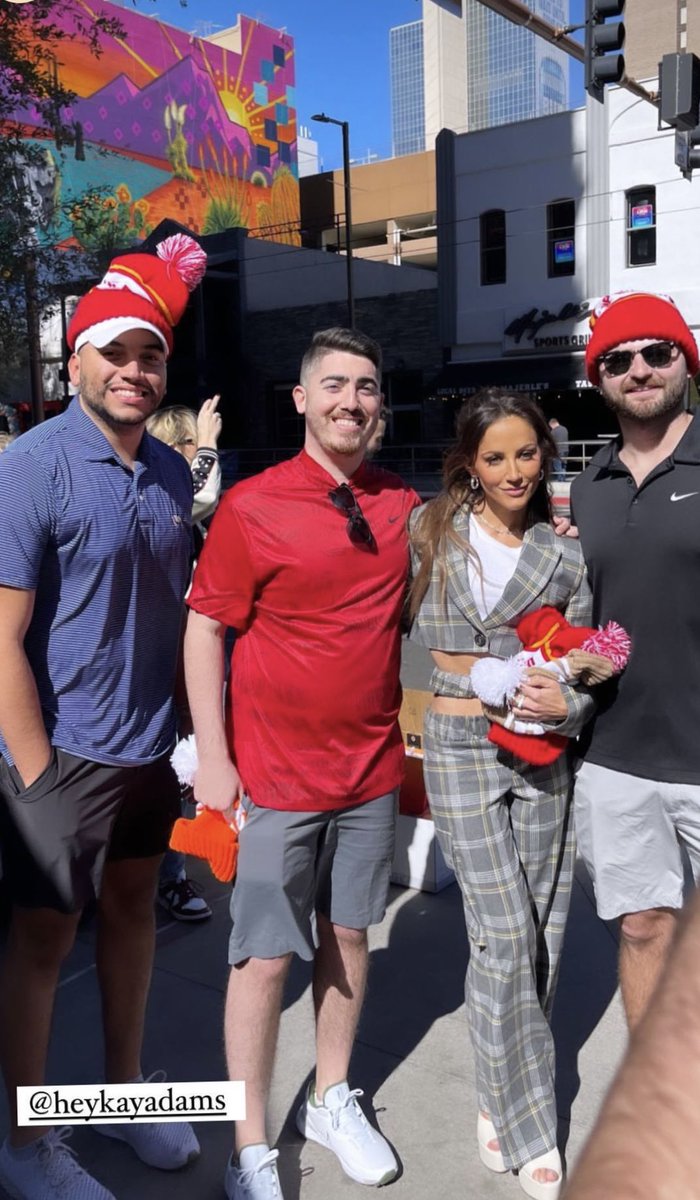 heykayadams's tweet photo. Gave out tons of @UpAndAdamsShow hats yesterday ! Look out all weekend, Phoenix! 👀 

Thanks @knithats ! - Up &amp; Hat’ems ?!! https://t.co/OCt25AKdbt