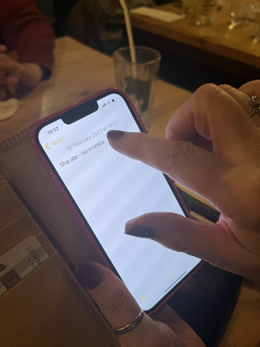 accid_pop's tweet photo. My mum is down for the weekend and she’s making a note of interesting phrases https://t.co/kFqkMKTvbe