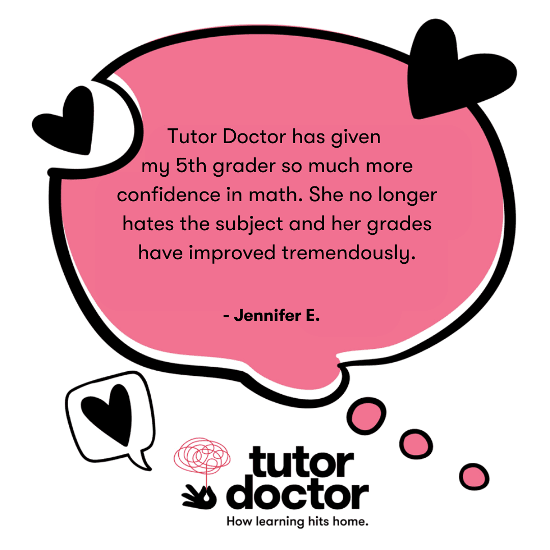 Thank you, Jennifer! We're so glad to hear about the impact your tutor has had 🙌  #TutorDoctor #HappyParent #Testimonial #Tutoring #Tutor #Education