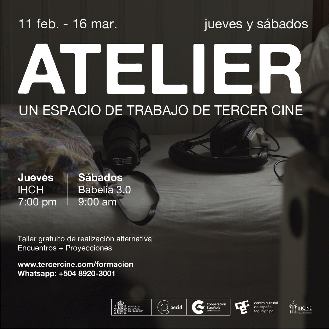Hoy también en el CCET, Atelier Taller de Cine a cargo de Tercer Cine. ¡Venite al CCET! El sábado.