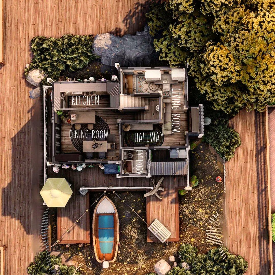 Simplysimhome's tweet photo. Hawkshore's Fishing Home - NonCC
.
Challenge build for #smyrnasshell by @SimSmyrnaTw
β½Fully functional and available on the gallery
β½Β§55,435
.
#sims4 #sccregram #ShowUsYourBuilds #simmersupport @TheSims @EA https://t.co/4P87KawGP4
