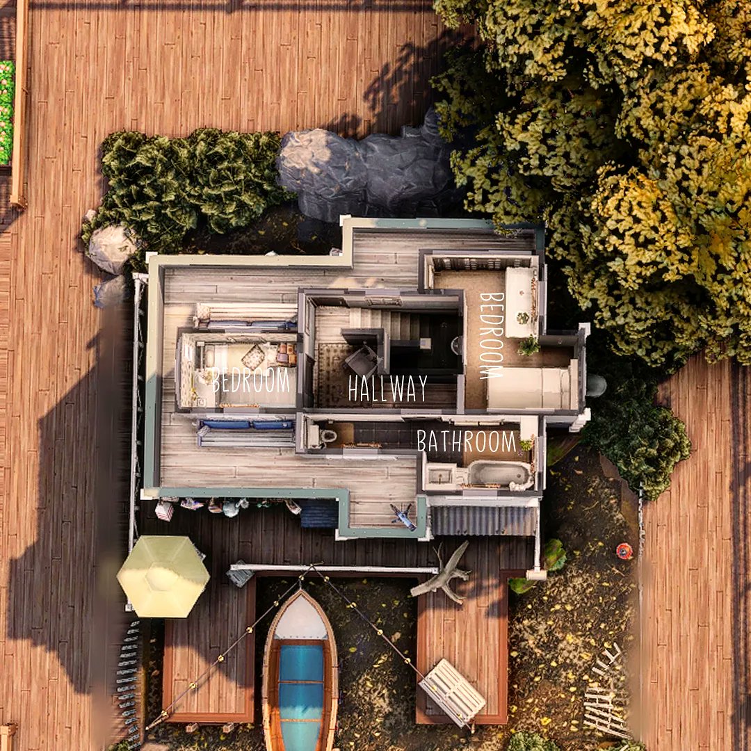 Simplysimhome's tweet photo. Hawkshore's Fishing Home - NonCC
.
Challenge build for #smyrnasshell by @SimSmyrnaTw
β½Fully functional and available on the gallery
β½Β§55,435
.
#sims4 #sccregram #ShowUsYourBuilds #simmersupport @TheSims @EA https://t.co/4P87KawGP4