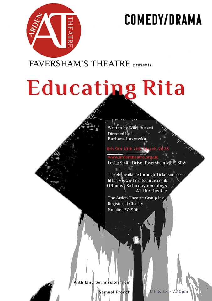 But if you wanna change y’ have to do it from the inside, don’t y’'
Willy Russell's #educatingrita is coming to #theardentheatrefaversham this March!! 🤩
Follow our leading lady as she strives for more to life in the pursuit of education👩‍🎓