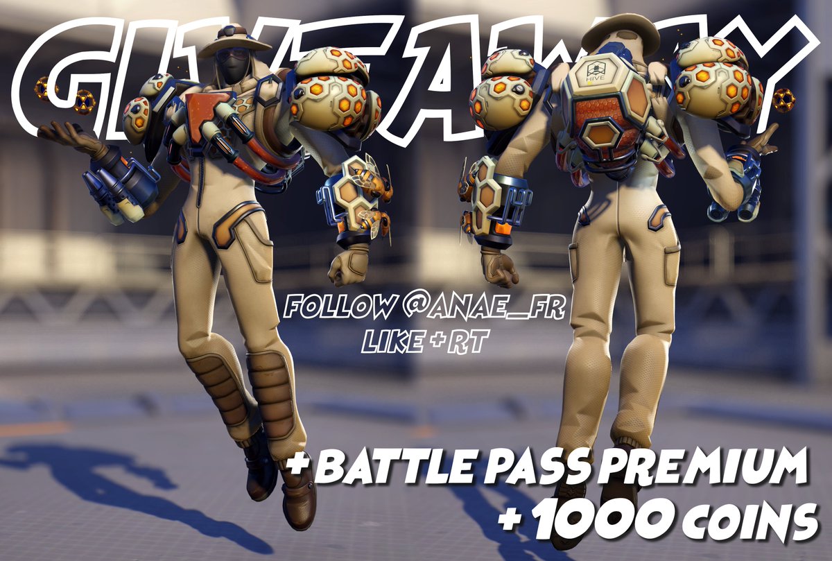 Anae_fr's tweet photo. 🎁GIVEAWAY 3 PACKS OVERWATCH 2🐝
Skin Sigma Apiculteur + 1000 Coins + BP Premium

· ✨Follow @Anae_fr 
· ♻️RT &amp; Like ce post💛 https://t.co/Hbtl6RBKyA